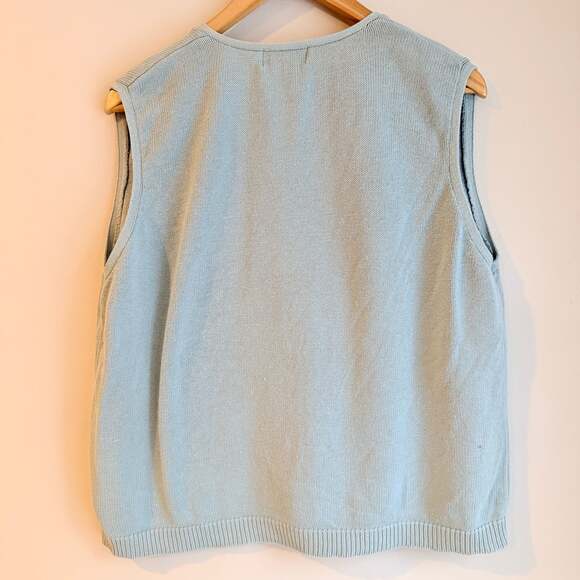 Vintage Alfred Dunner Dog Zip Up Vest- size large- Grandma Core, Cottage Core - Picture 5 of 8